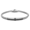 Outlet Zancan Silver Bracelet With Tag And Black Stones. Bracelets
