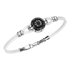 Shop Zancan Silver Bracelet With Compass. Bracelets