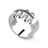 Shop Zancan Silver Bullet Ring With Black Stones. Bagues