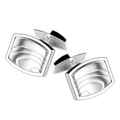 Fashion Zancan Silver Cufflinks. Boutons De Manchette
