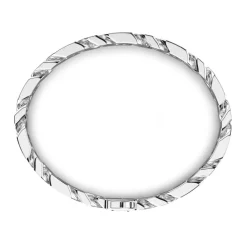 Flash Sale Zancan Silver Curb Chain Bracelet With Black Stones. Bracelets
