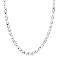 Cheap Zancan Silver Curb Chain Necklace Colliers