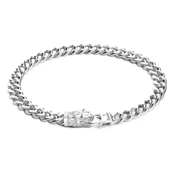 Clearance Zancan Silver Curb Chain Bracelet With Snake Head Closure. Bracelets