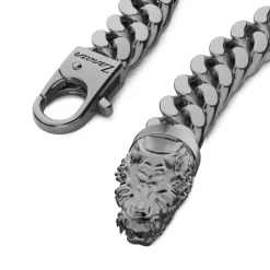 Best Sale Zancan Silver Curb Chain Bracelet With Crocodile Head Closure. Bracelets
