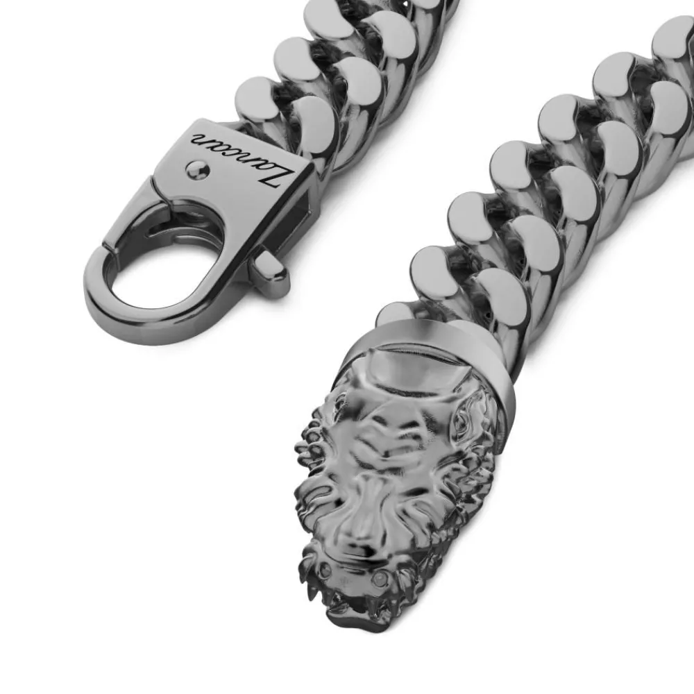 Best Sale Zancan Silver Curb Chain Bracelet With Crocodile Head Closure. Bracelets