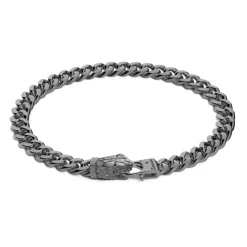 Clearance Zancan Silver Curb Chain Bracelet With Snake Head Closure. Bracelets