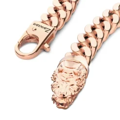 Shop Zancan Silver Curb Chain Bracelet With Crocodile Head Closure. Bracelets