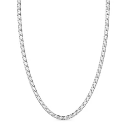 Cheap Zancan Silver Curb Chain Necklace Colliers