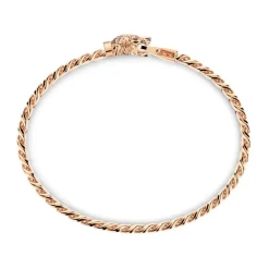 Best Zancan Silver Curb Chain Bracelet With Tiger Head Closure. Bracelets