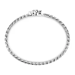 Sale Zancan Silver Curb Chain Bracelet With Bear Head Closure. Bracelets