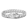 New Zancan Silver Curb Chain Bracelet With Panther Head Closure. Bracelets