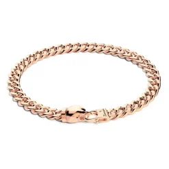 Shop Zancan Silver Curb Chain Bracelet With Eagle Head Closure. Bracelets