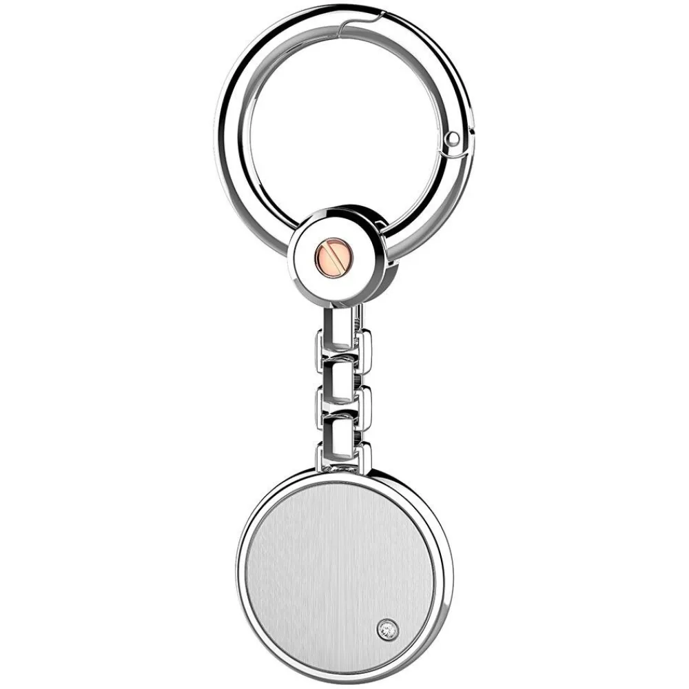Hot Zancan Silver Keychain With Rose Gold Screw. Porte-clés