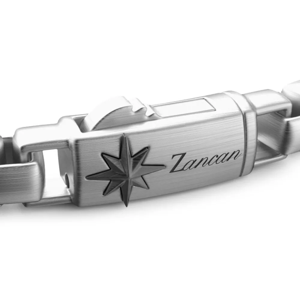 New Zancan Silver Link Bracelet With Skulls. Bracelets