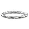 Shop Zancan Silver Link-Only Bracelet With Black Stones. Bracelets