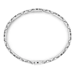 Discount Zancan Silver Link-Only Bracelet With Black Stones. Bracelets