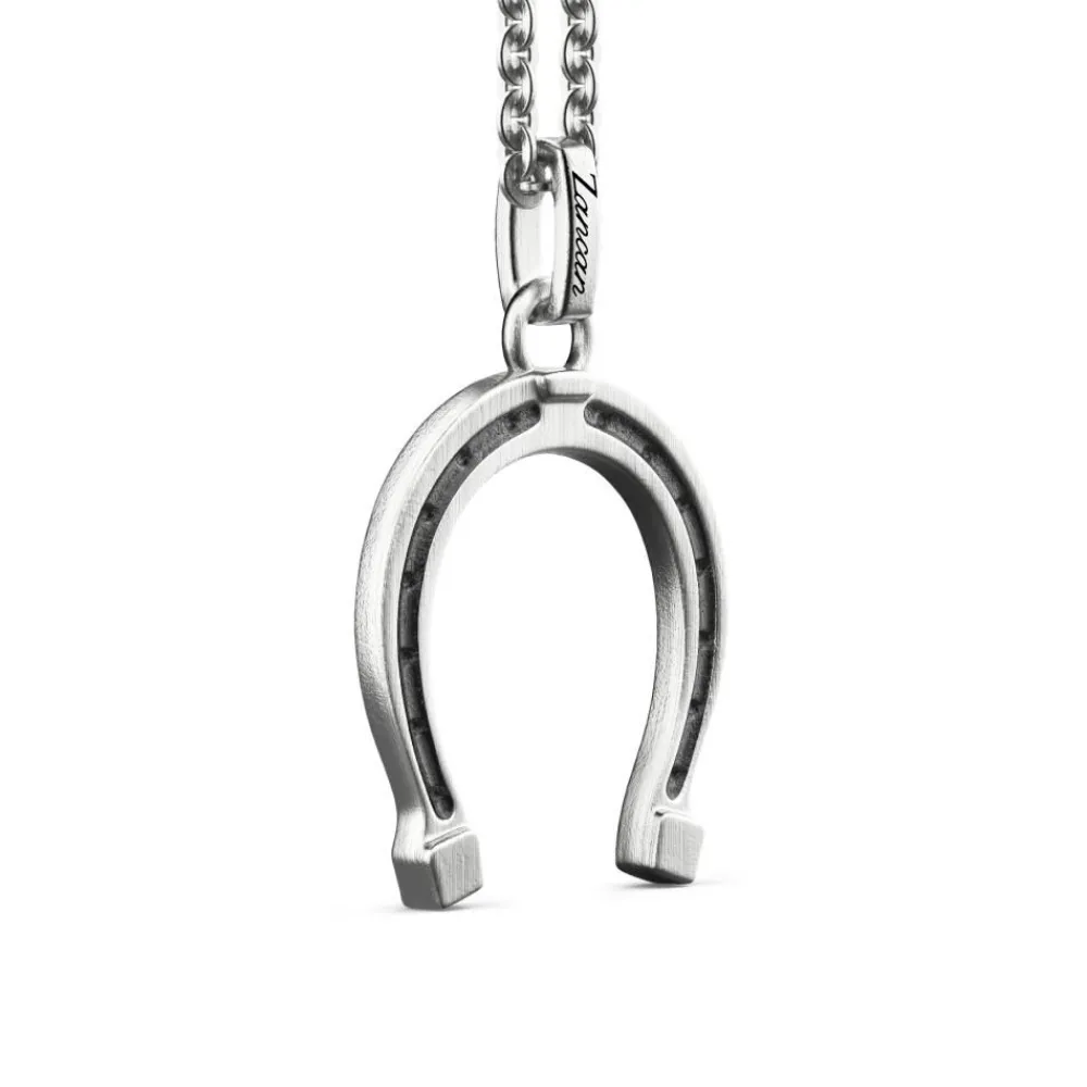 Cheap Zancan Silver Necklace Horse-Shoe Pendant. Colliers