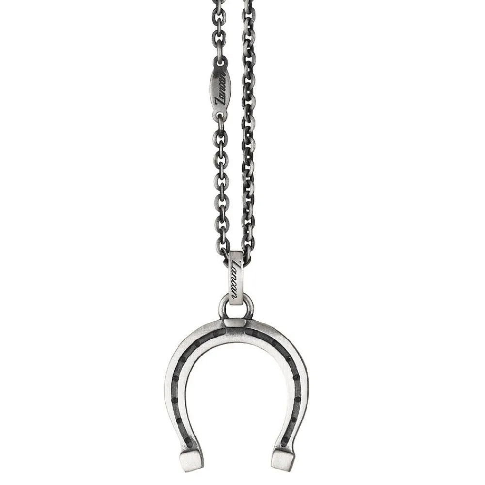 Cheap Zancan Silver Necklace Horse-Shoe Pendant. Colliers