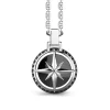 Shop Zancan Silver Necklace With Wind Rose Pendant. Colliers