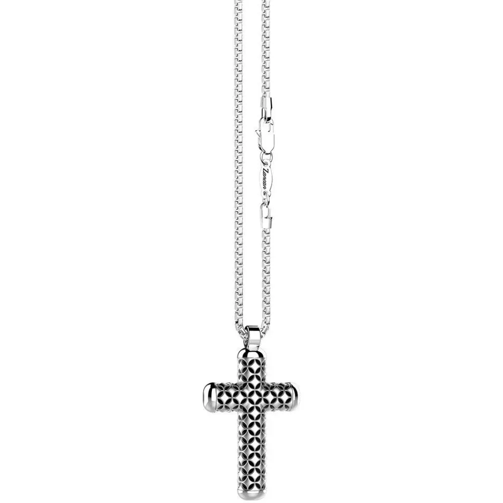 New Zancan Silver Necklace With Cross Pendant. Colliers