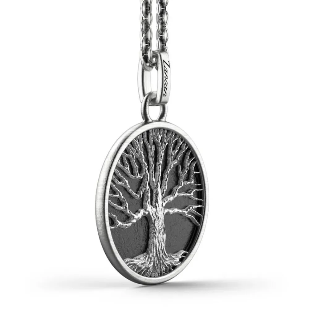 Discount Zancan Silver Necklace With Tree Of Life Pendant. Colliers