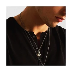 New Zancan Silver Necklace With Heart. Colliers