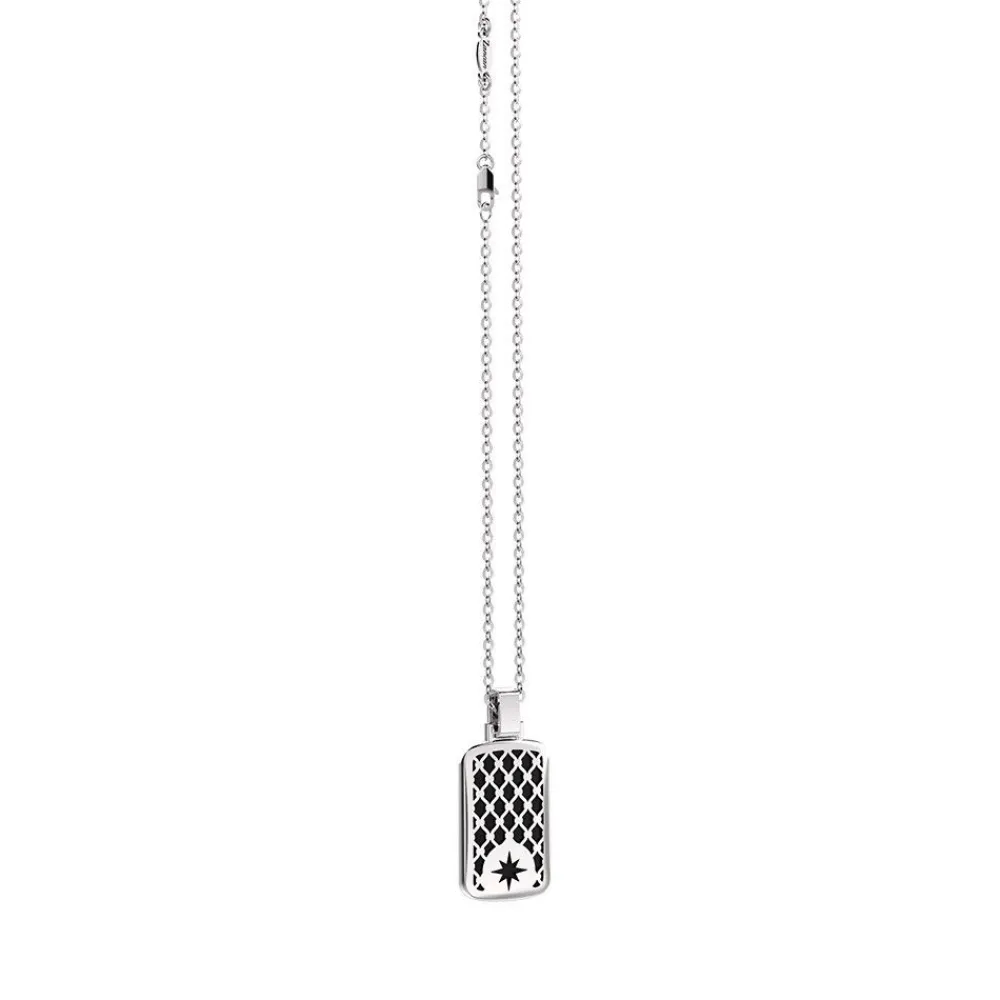 Best Sale Zancan Silver Necklace With Tag Pendant. Colliers