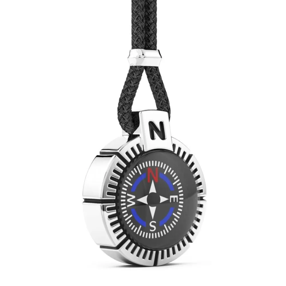 Fashion Zancan Silver Necklace With Compass. Colliers
