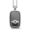 Flash Sale Zancan Silver Necklace With Tag And Black Stones. Colliers