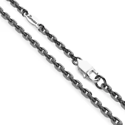 Fashion Zancan Silver Necklace With Skull-And-Serpent Pendant. Colliers