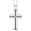 Clearance Zancan Silver Necklace With Cross Pendant And Rose Gold Screw. Colliers