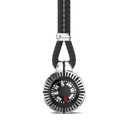 Cheap Zancan Silver Necklace With Black Compass. Colliers