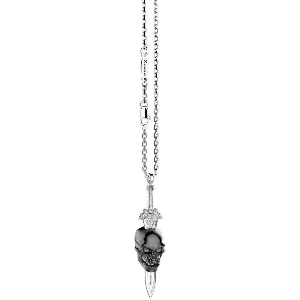 Best Sale Zancan Silver Necklace With Skull. Colliers
