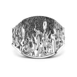 Cheap Zancan Silver Ring With Flames. Bagues