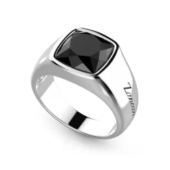 Online Zancan Silver Ring With Onyx. Bagues