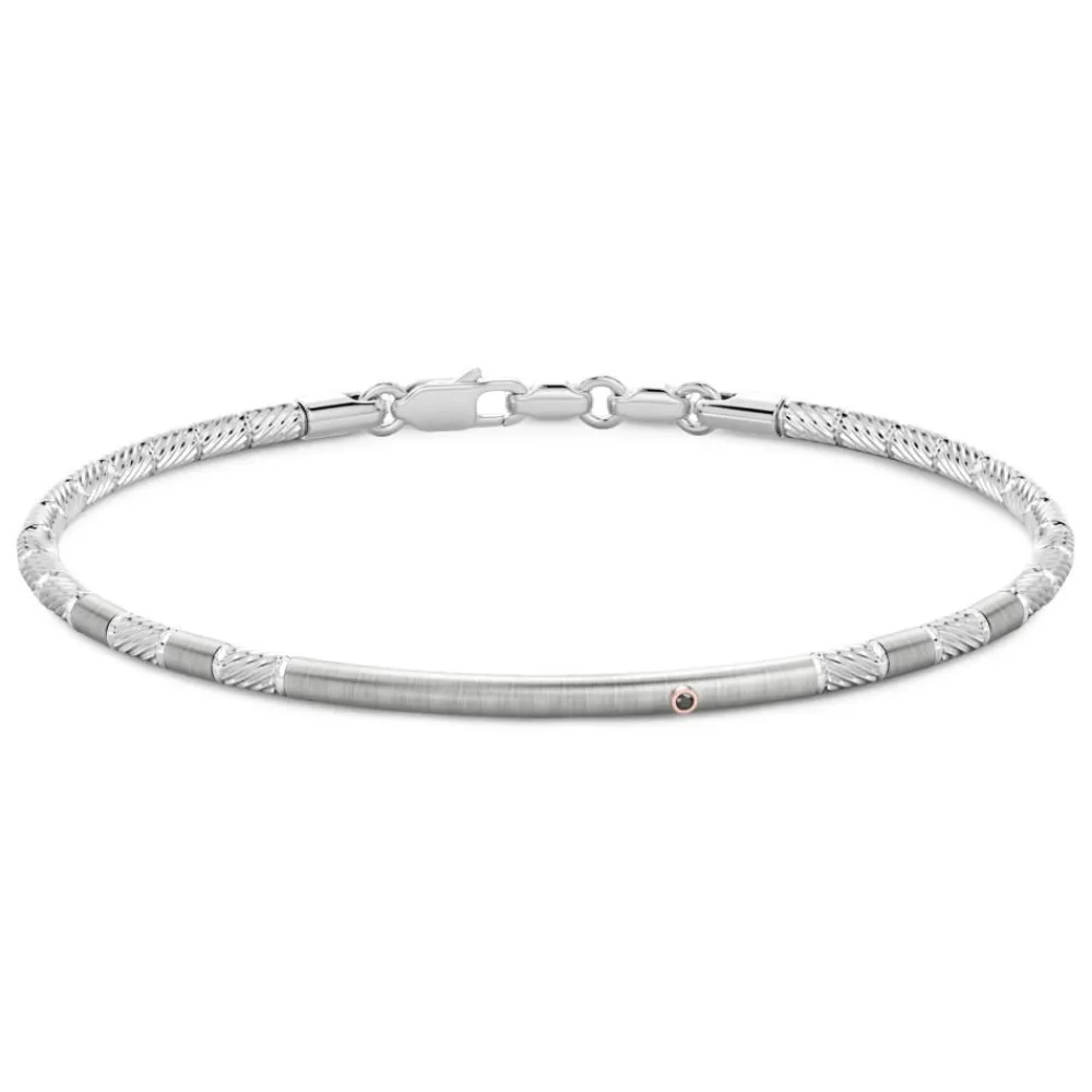 Discount Zancan Silver Semi-Rigid Bracelet. Bracelets