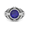 Clearance Zancan Silver Signet Ring With Central Lapis Lazuli Stone. Bagues