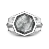 Clearance Zancan Silver Signet Ring With Mother Of Pearl. Bagues