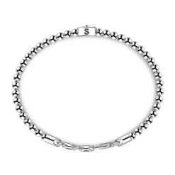 Outlet Zancan Soft Bracelet With Silver Beads With Wind Rose. Bracelets