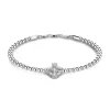 Store Zancan Soft Bracelet With Silver Beads And Greek Cross. Bracelets
