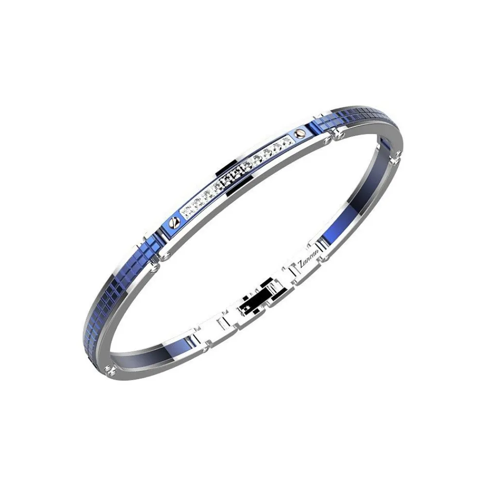 Cheap Zancan Steel Bracelet With White Sapphires. Bracelets