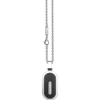 Cheap Zancan Steel Necklace With Tag And White Sapphire. Colliers