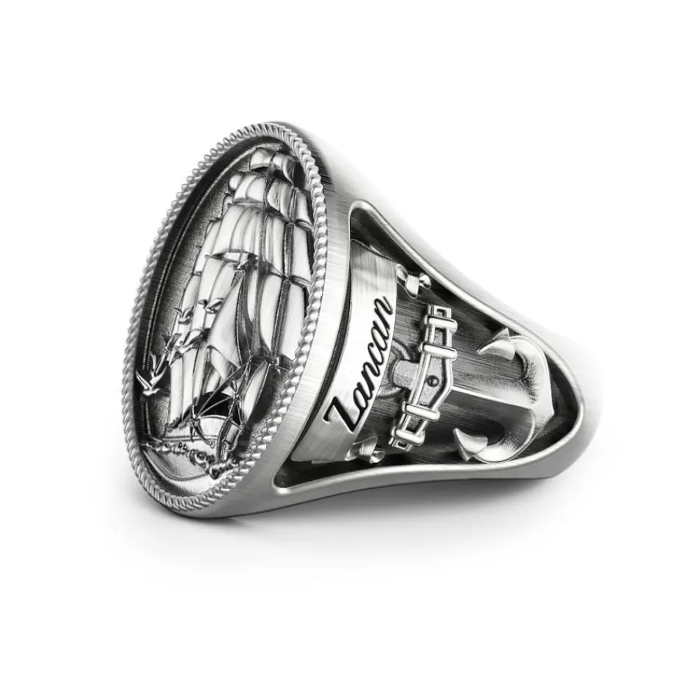 Store Zancan Vintage Finish Silver Ring. Bagues