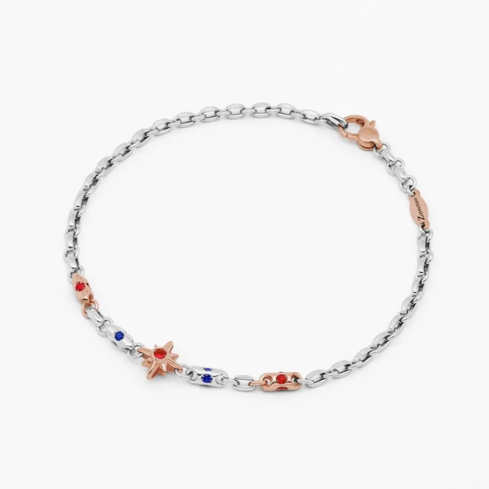 Clearance Zancan White Gold Bracelet With Diamonds And Precious Stones. Bracelets