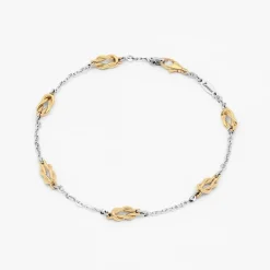 Clearance Zancan White Gold Bracelet With Nautical Knot Bracelets