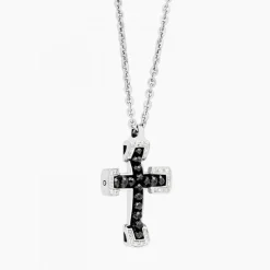 Flash Sale Zancan White Gold Necklace With Cross And Diamonds. Colliers