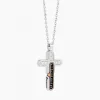 Fashion Zancan White Gold Necklace With Cross And Diamonds. Colliers