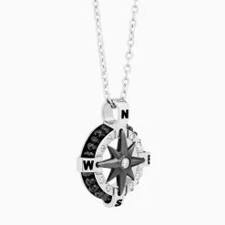 Best Sale Zancan White Gold Necklace With Iconic Wind Rose. Colliers
