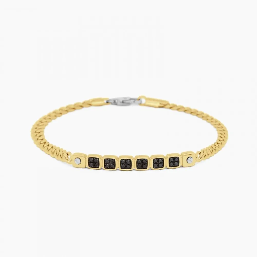 Shop Zancan Yellow Gold Bracelet With Diamonds. Bracelets
