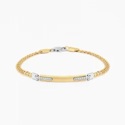 Clearance Zancan Yellow Gold Bracelet With Diamonds. Bracelets